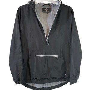 Lauren James hooded waterproof windbreaker drawstring jacket women Size Medium